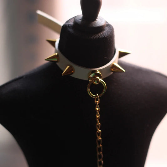 White Collar Necklace